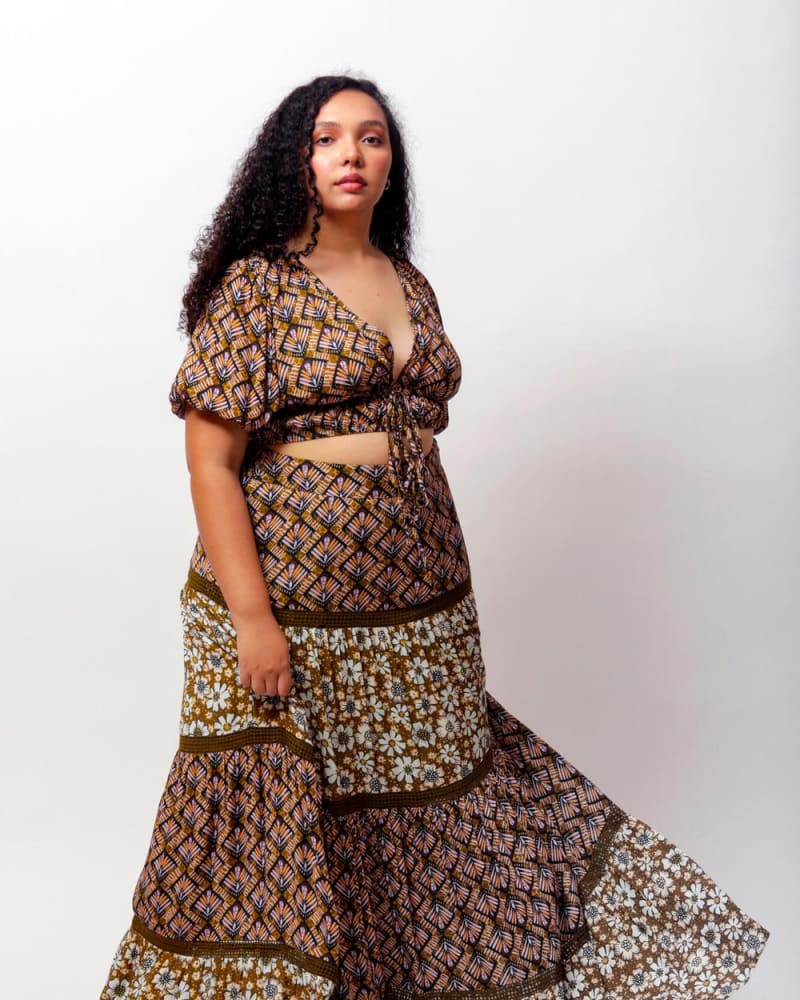 Crop top top and skirt 8x10